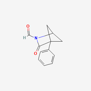 3-Oxo-4-phenyl-2-azabicyclo[2.1.1]hexane-2-carbaldehyde