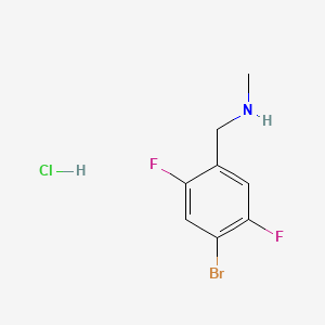 molecular formula C8H9BrClF2N B13492740 [(4-Bromo-2,5-difluorophenyl)methyl](methyl)amine hydrochloride 