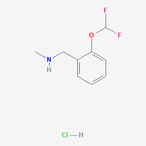 {[2-(Difluoromethoxy)phenyl]methyl}(methyl)amine hydrochloride