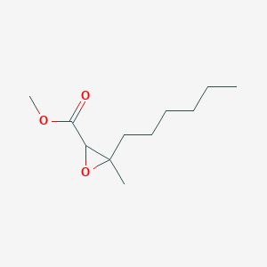 molecular formula C11H20O3 B13492754 Methyl 3-hexyl-3-methyloxirane-2-carboxylate 