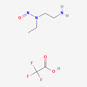 (2-Aminoethyl)(ethyl)nitrosoamine, trifluoroacetic acid