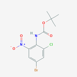 Tert-butyl (4-bromo-2-chloro-6-nitrophenyl)carbamate