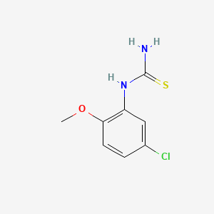 molecular formula C8H9ClN2OS B1349286 1-(5-氯-2-甲氧基苯基)-2-硫脲 CAS No. 63980-69-8
