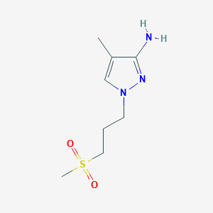 4-Methyl-1-(3-(methylsulfonyl)propyl)-1h-pyrazol-3-amine