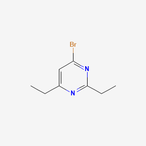 molecular formula C8H11BrN2 B13492906 4-Bromo-2,6-diethylpyrimidine 