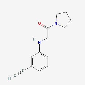 2-[(3-Ethynylphenyl)amino]-1-(pyrrolidin-1-yl)ethan-1-one