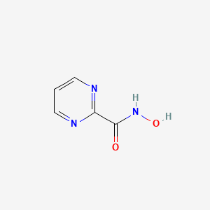 molecular formula C5H5N3O2 B13492934 N-hydroxypyrimidine-2-carboxamide 