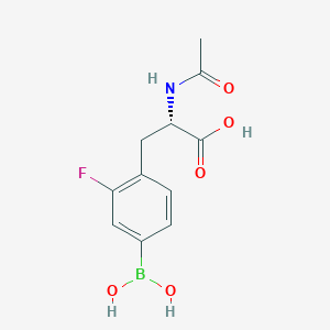 (S)-2-Acetamido-3-(4-borono-2-fluorophenyl)propanoic acid