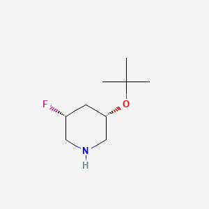 molecular formula C9H18FNO B13492970 (3S,5R)-3-(tert-butoxy)-5-fluoropiperidine 