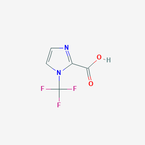 molecular formula C5H3F3N2O2 B13492977 1-(trifluoromethyl)-1H-imidazole-2-carboxylic acid 