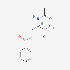 2-Acetamido-5-oxo-5-phenylpentanoic acid