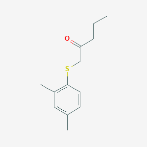 molecular formula C13H18OS B13492983 1-((2,4-Dimethylphenyl)thio)pentan-2-one 