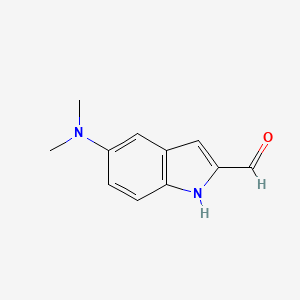 5-(dimethylamino)-1H-indole-2-carbaldehyde