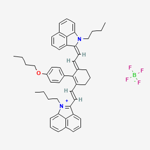 2-((E)-2-((E)-4'-Butoxy-6-((E)-2-(1-butylbenzo[cd]indol-2(1H)-ylidene)ethylidene)-3,4,5,6-tetrahydro-[1,1'-biphenyl]-2-yl)vinyl)-1-butylbenzo[cd]indol-1-ium te