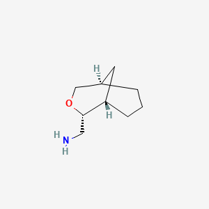 molecular formula C9H17NO B13493001 rac-1-[(1R,2S,5S)-3-oxabicyclo[3.3.1]nonan-2-yl]methanamine, endo 