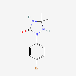 2-(4-Bromophenyl)-5,5-dimethyl-1,2,4-triazolidin-3-one