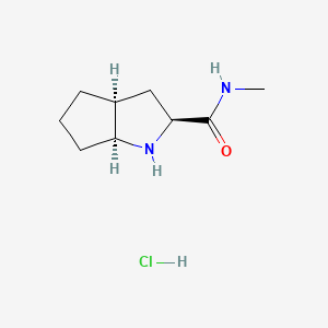 (2S,3aS,6aS)-N-methyl-octahydrocyclopenta[b]pyrrole-2-carboxamide hydrochloride