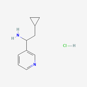 2-Cyclopropyl-1-(pyridin-3-yl)ethan-1-amine hydrochloride