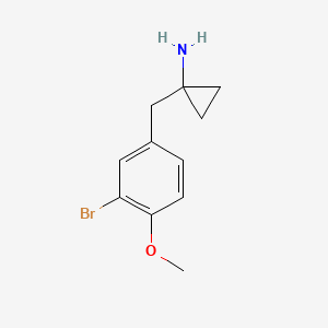 1-(3-Bromo-4-methoxybenzyl)cyclopropan-1-amine