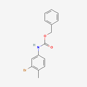 molecular formula C15H14BrNO2 B13493066 benzyl N-(3-bromo-4-methylphenyl)carbamate 