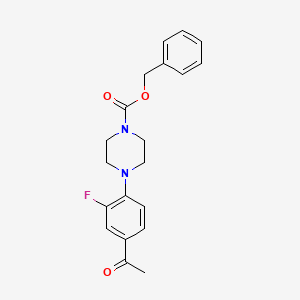 Benzyl 4-(4-acetyl-2-fluorophenyl)piperazine-1-carboxylate