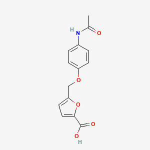 5-((4-Acetamidophenoxy)methyl)furan-2-carboxylic acid