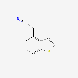 molecular formula C10H7NS B13493126 2-(1-Benzothiophen-4-YL)acetonitrile 