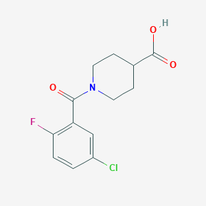 1-(5-Chloro-2-fluorobenzoyl)piperidine-4-carboxylic acid