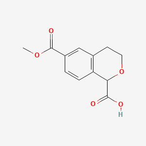 6-(methoxycarbonyl)-3,4-dihydro-1H-2-benzopyran-1-carboxylic acid