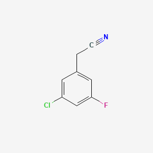 molecular formula C8H5ClFN B1349320 3-氯-5-氟苯乙腈 CAS No. 493038-93-0