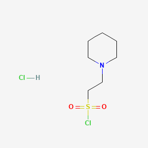 2-(Piperidin-1-yl)ethane-1-sulfonyl chloride hydrochloride