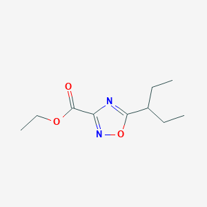 Ethyl 5-(pentan-3-yl)-1,2,4-oxadiazole-3-carboxylate