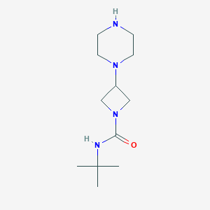 n-(Tert-butyl)-3-(piperazin-1-yl)azetidine-1-carboxamide