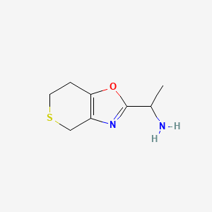 1-(6,7-Dihydro-4H-thiopyrano[3,4-d]oxazol-2-yl)ethan-1-amine