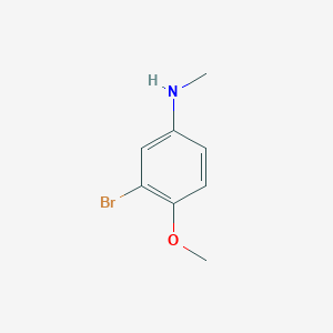 molecular formula C8H10BrNO B13493226 3-bromo-4-methoxy-N-methylaniline 