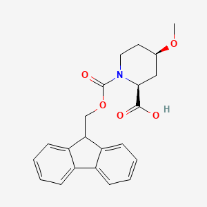 rac-(2R,4S)-1-{[(9H-fluoren-9-yl)methoxy]carbonyl}-4-methoxypiperidine-2-carboxylic acid