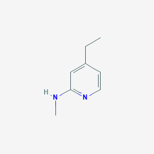 molecular formula C8H12N2 B13493291 4-Ethyl-N-methylpyridin-2-amine CAS No. 97936-48-6