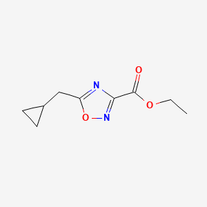 Ethyl 5-(cyclopropylmethyl)-1,2,4-oxadiazole-3-carboxylate