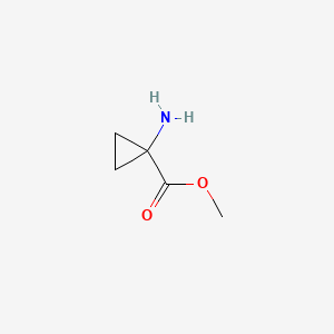 molecular formula C5H9NO2 B1349330 1-氨基环丙烷甲酸甲酯 CAS No. 72784-43-1