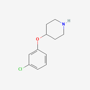 molecular formula C11H14ClNO B1349332 4-(3-氯苯氧基)哌啶 CAS No. 97840-40-9