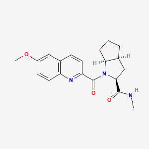 (2S,3aS,6aS)-1-(6-methoxyquinoline-2-carbonyl)-N-methyl-octahydrocyclopenta[b]pyrrole-2-carboxamide