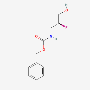 molecular formula C11H14FNO3 B13493374 Benzyl (S)-(2-fluoro-3-hydroxypropyl)carbamate 