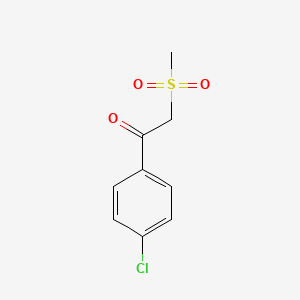 molecular formula C9H9ClO3S B1349338 1-(4-氯苯基)-2-(甲磺基)乙酮 CAS No. 24437-48-7