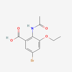 2-Acetamido-5-bromo-3-ethoxybenzoic acid