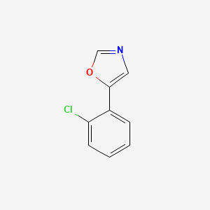 molecular formula C9H6ClNO B1349339 5-(2-氯苯基)-1,3-噁唑 CAS No. 89808-74-2