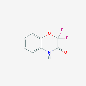 molecular formula C8H5F2NO2 B13493431 2,2-Difluoro-3,4-dihydro-2H-1,4-benzoxazin-3-one 