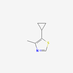 molecular formula C7H9NS B13493432 5-Cyclopropyl-4-methyl-1,3-thiazole 