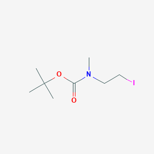 molecular formula C8H16INO2 B13493446 tert-Butyl (2-iodoethyl)(methyl)carbamate 