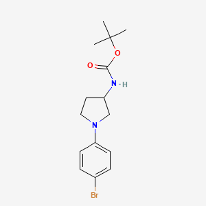 tert-butyl N-[1-(4-bromophenyl)pyrrolidin-3-yl]carbamate