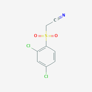 molecular formula C8H5Cl2NO2S B1349347 2-[(2,4-Dichlorophenyl)sulfonyl]acetonitrile CAS No. 87475-64-7